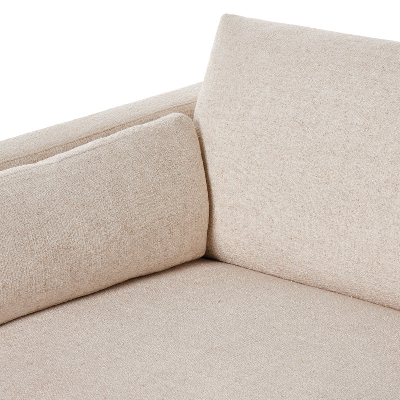 Canapé rembourré 105 po Naples, Mélange de polyester crème
