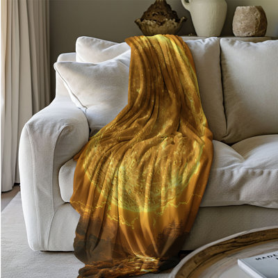 Magical Moonlit Evening - 1 pièce Sherpa Premium - impression d'art luxueux