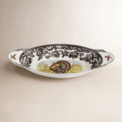 Woodland Turkey Porcelain Tray