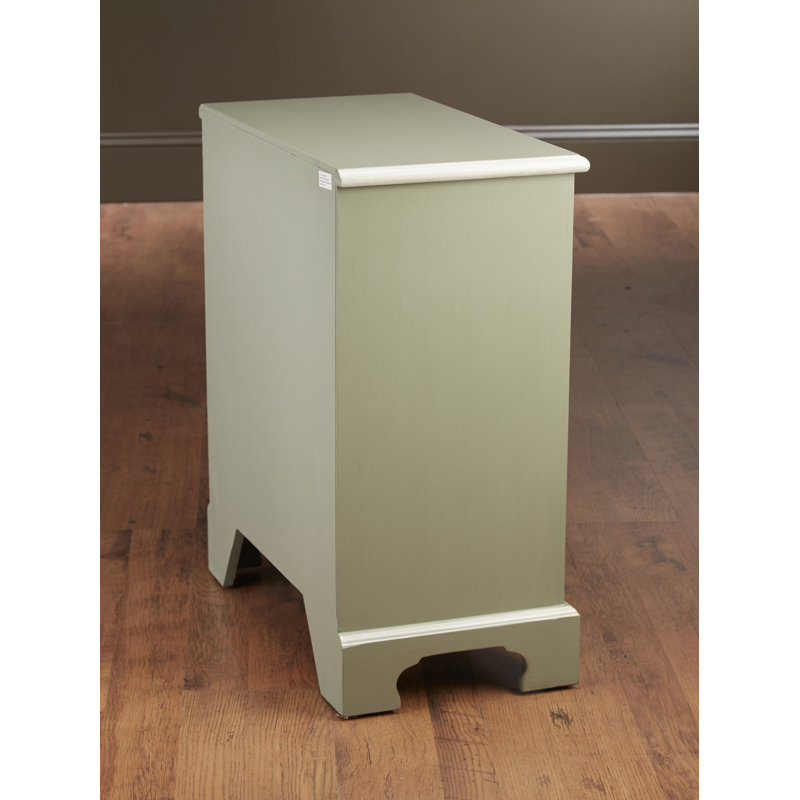 Commode décorative 3 tiroirs Eatonton, Gris/blanc
