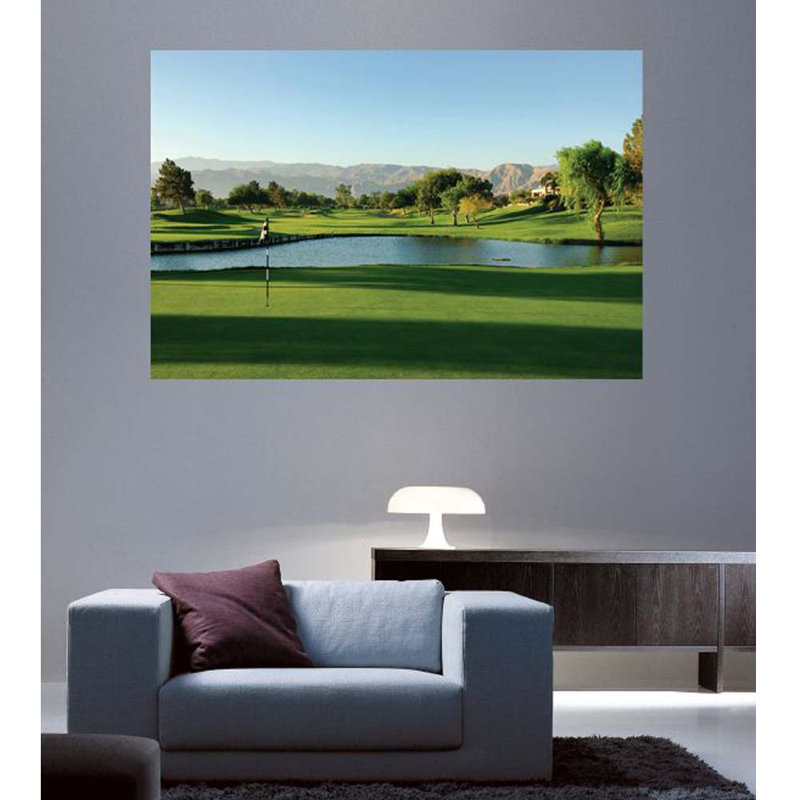 Affiche brillante Palm Springs Golf Course, H 16 po x l 24 po x P 0,1 po