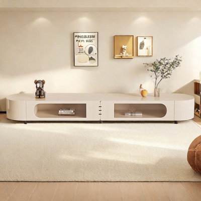 Meuble télé simple de style crème moderne