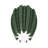 Sculpted Ribbed Ceramic Porcelain Tall Flower Vase for Home Decor - Modern Form Accent Display for Entryway Table Placement - Green-1257525840