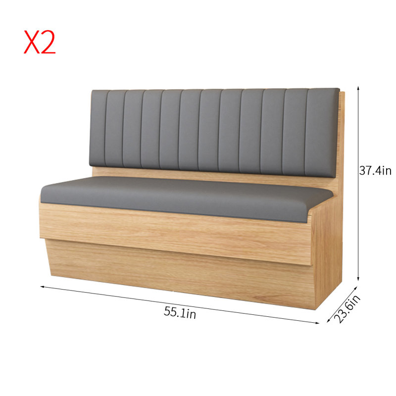 Banc rembourré en similicuir Modern Modern