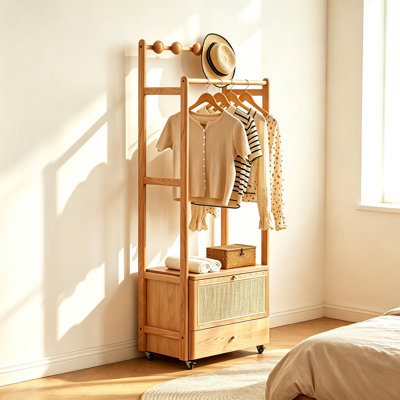 Portemanteau sur pied en chêne