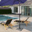 39,33 lb Base de parasol autoportante avec roues, gris-183352596