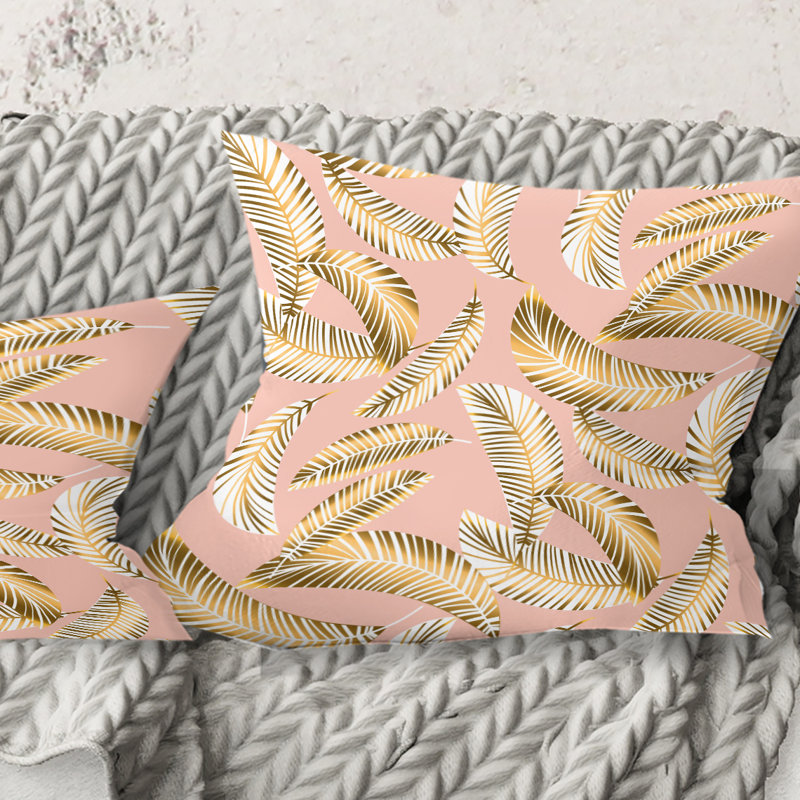 Coussin Golden Foliage IV, 18 po x 18 po