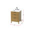 Meuble-lavabo simple 24 po en teck miel-849997518-849997507