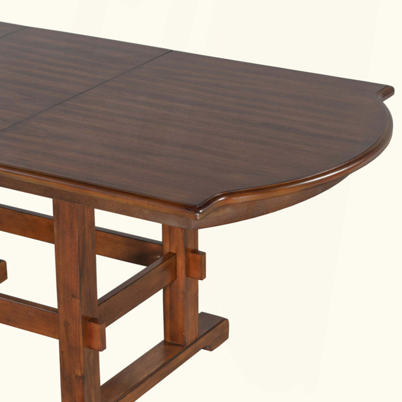 Ensemble de 6 tables de salle à manger extensibles en bois avec banc, ensemble de table de cuisine traditionnelle avec rallonge amovible et 4 chaises de salle à manger rembourrées