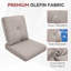 Coussins de remplacement pour meubles d'extérieur 24 po x 22 po Carolina-123628622-123628614