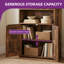 Bookcase With Open Cubbies & Cabinet-848897718-851195477