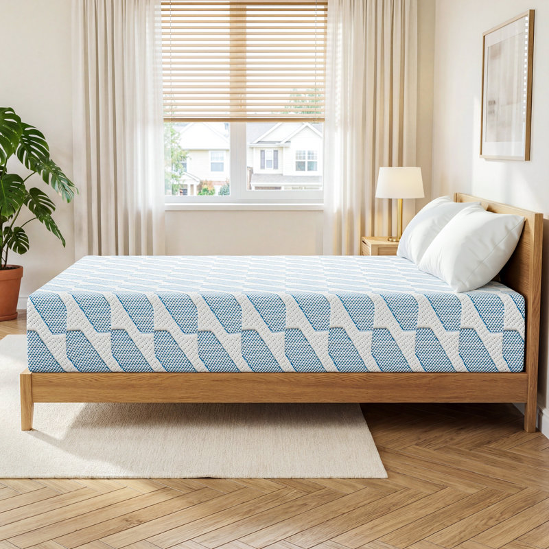 Matelas en mousse viscoélastique gélifiée mi-ferme, 12", Lit double