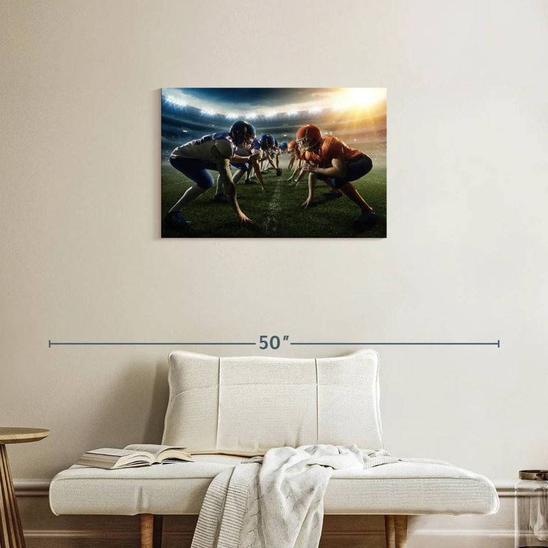 Sireci Football Face Off, 20" H x 30" W