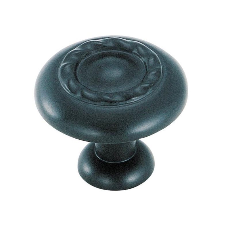 Inspirations 1 1/4" Diameter Mushroom Knob, Matte Black