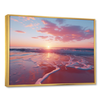Beach Cotton Candy Sunset Skies II - Coastal Sunset Wall Art
