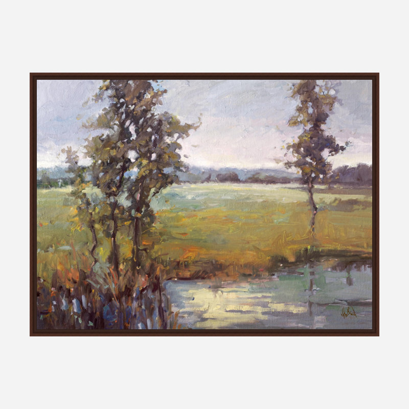 John Beard Collection''s Morning On The Marsh On Giclee Canvas Hand Embellished Art, 20" H x 24" W x 1.5" D
