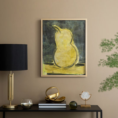 Urban Pear I Framed Print - Solid Wood