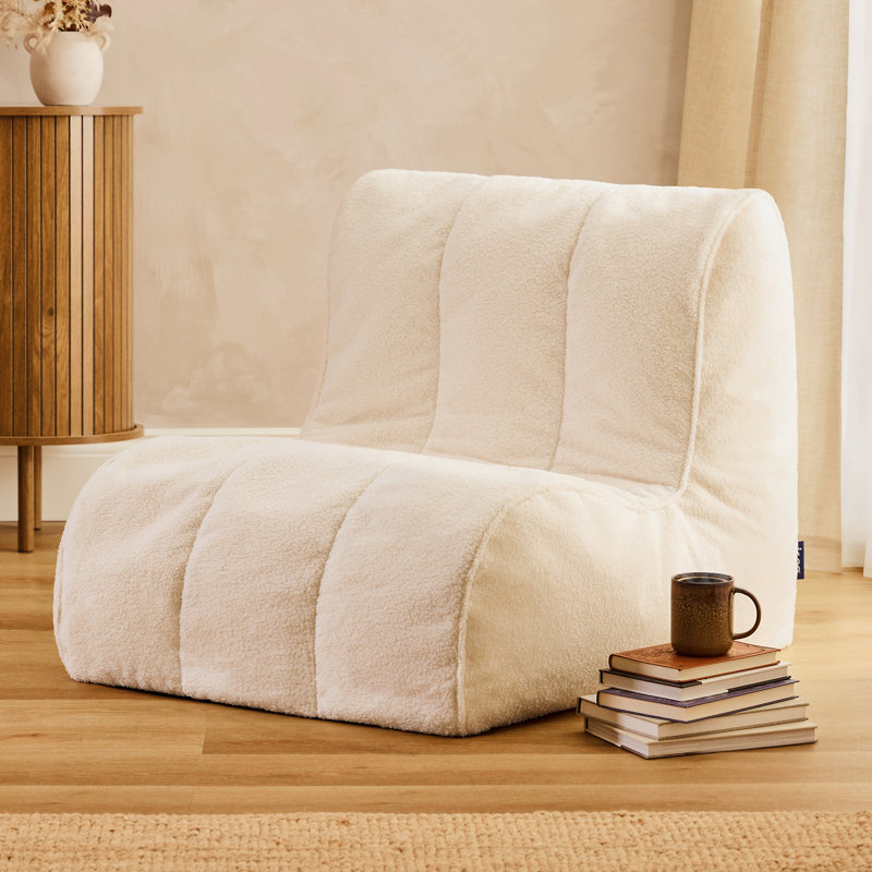 Boucle Bean Bag Chair, Beige