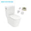 Toilette une pièce moderne à conception simple 1,28 GPF avec siège confortable