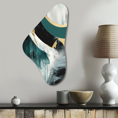 Frederick - art mural asymétrique en forme de Boomerang en marbre