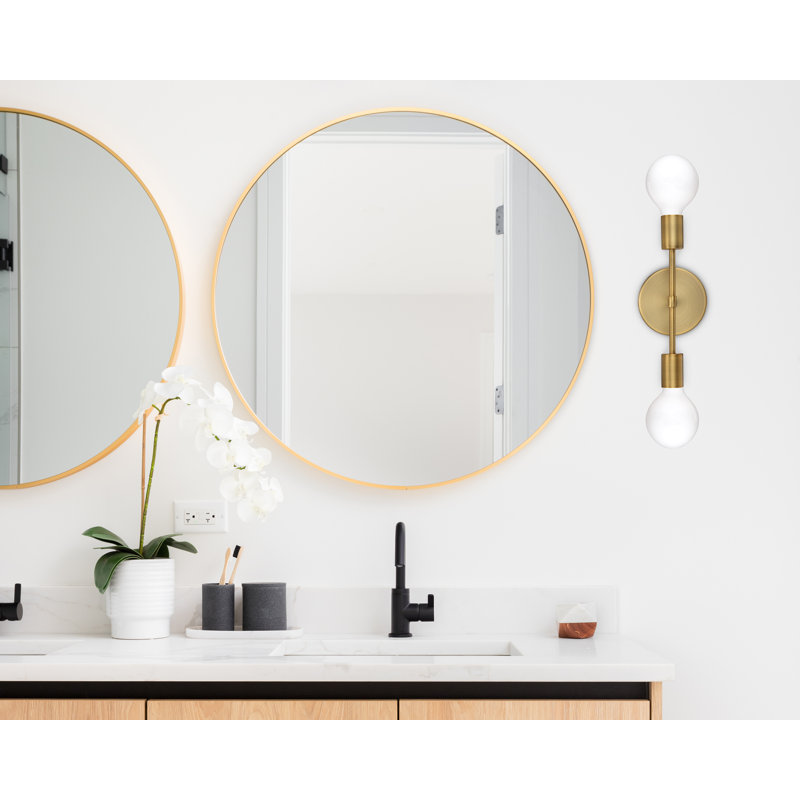 Rathany Flush Mounted Sconce, Antique Brushed Brass