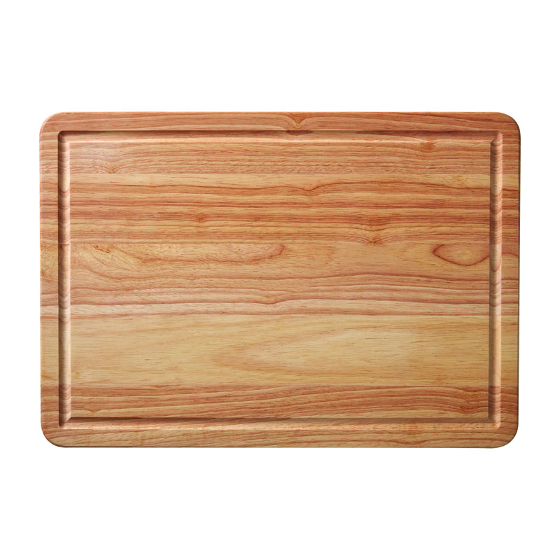 Farberware Rubberwood Cutting Board with Trench