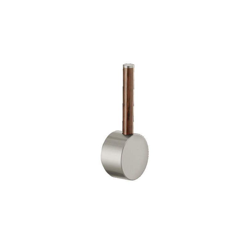 Odin® Pull-Down Faucet with Square Spout, Stainless, Wood Lever