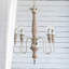 Lustre en bois à quatre lumières