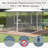 10' X 13' Replacement Mesh Sidewall Netting For Patio Gazebos And Canopy Tents With Zippers