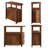 2-drawer Solid Wood End Side Table Set Of 2,  Fully Assembled Bedside Table Nightstand,  Vintage Chic Charm-206007607