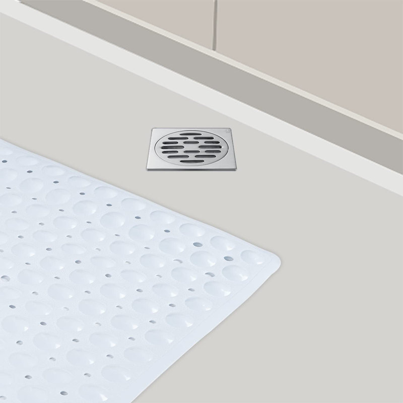 Milroy Non-Slip Shower Mat, White