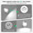 Lightbiz 2-Pack Cordless LED  Sconces - Rechargeable Remote Dimmable 3 Color Temperatures Magnetic Ball Rotation