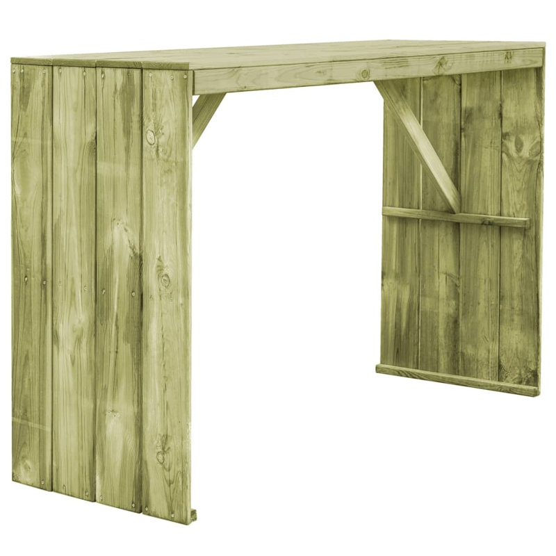 Wooden Bar Table, H 110x L 170 x W60