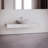 24" x 13.8" Bone Concrete Oval Vessel Bathroom Sink-97549056