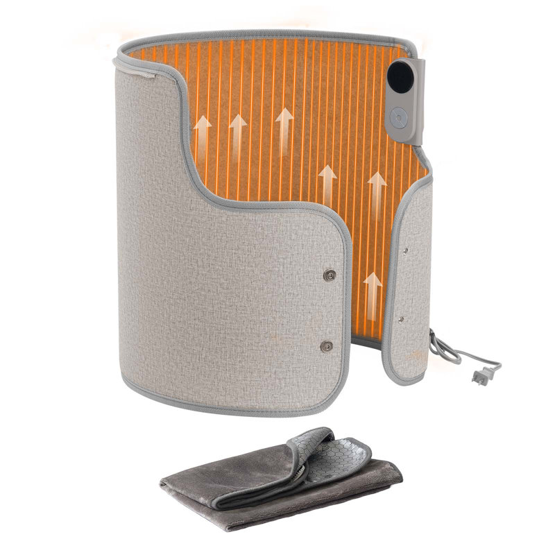 Under Desk Space Heater Rollable Foot Warmer Portable for Home Office