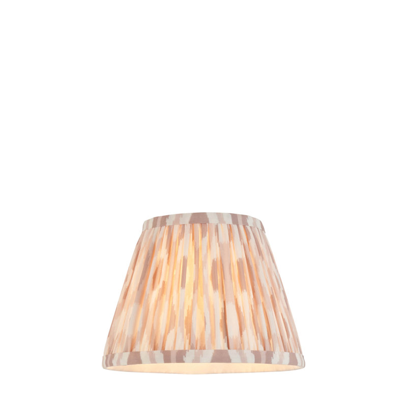 Ikat Lamp Shade, 14.5cm H x 11.8cm W x 20cm D, Beige