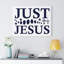 Just Jesus - Wrapped Canvas Print-78622791