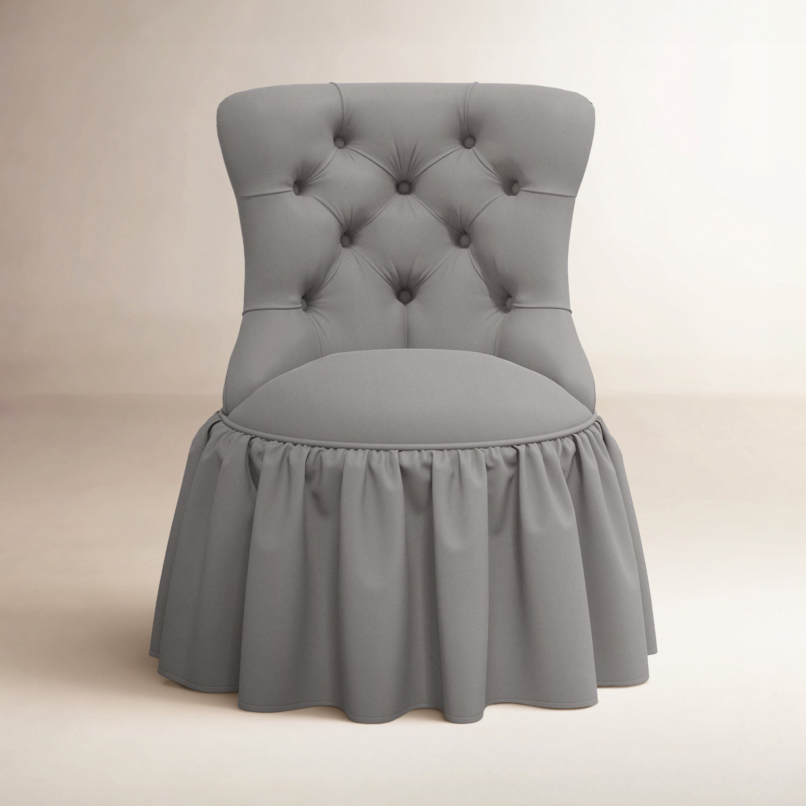 Minnie Side Chair, Classic Otter Performance Velvet
