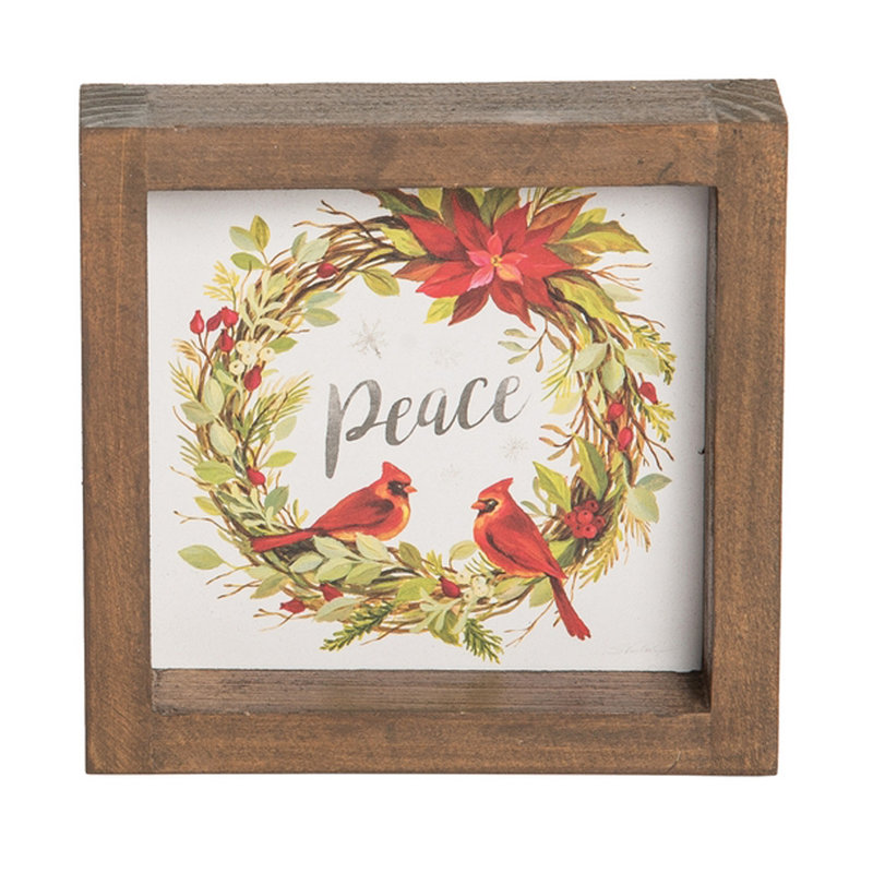 Cardinal Wreath - ensemble de 2 reproductions encadrées