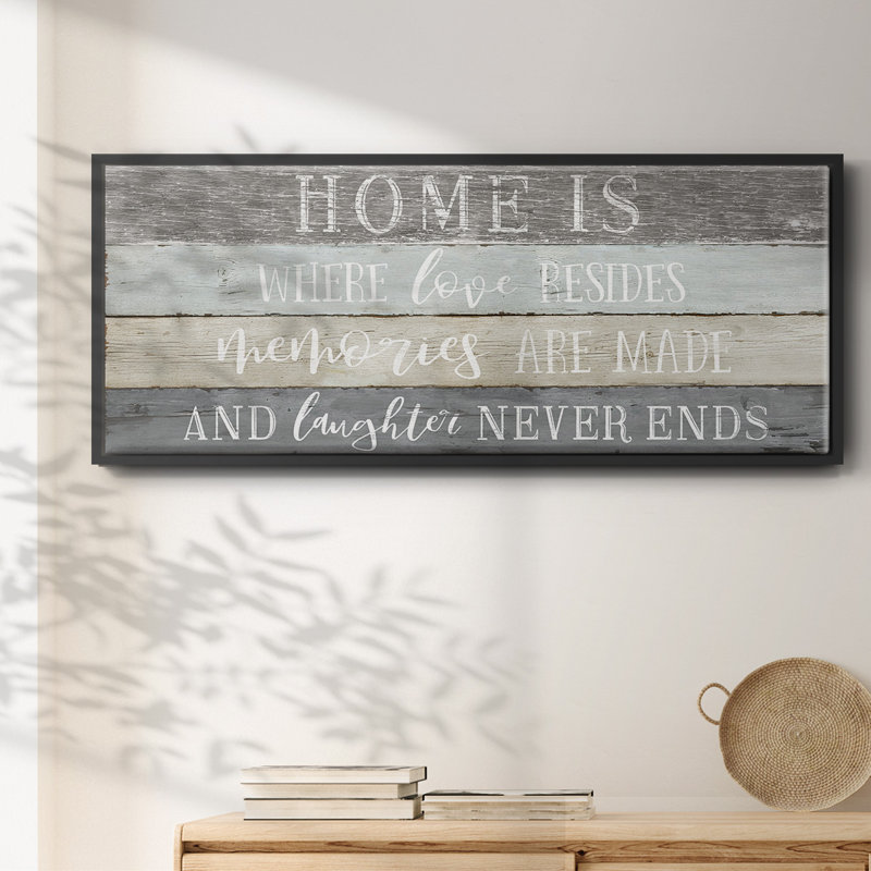 Home is Where- Framed Canvas