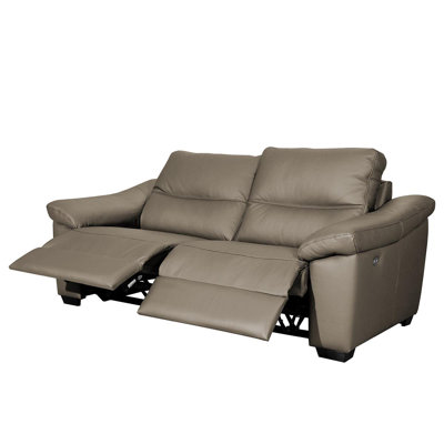 Edeltrudis Genuine Leather 2 Seater Reclining Sofa