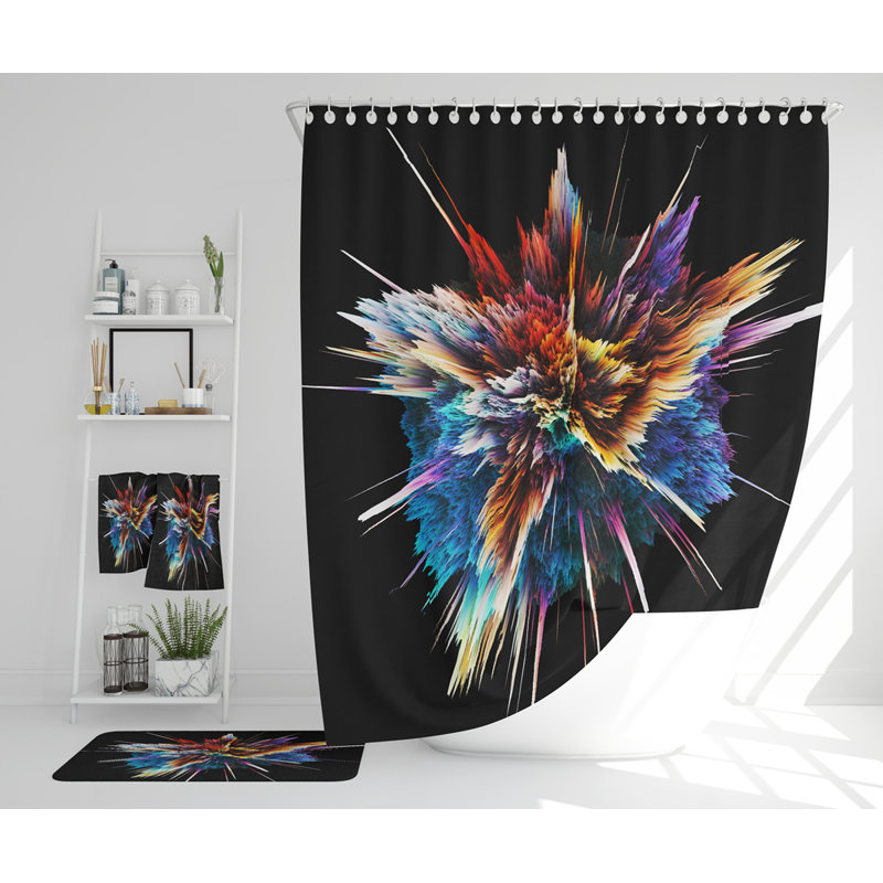 Nedda Polyester Shower Curtain Set
