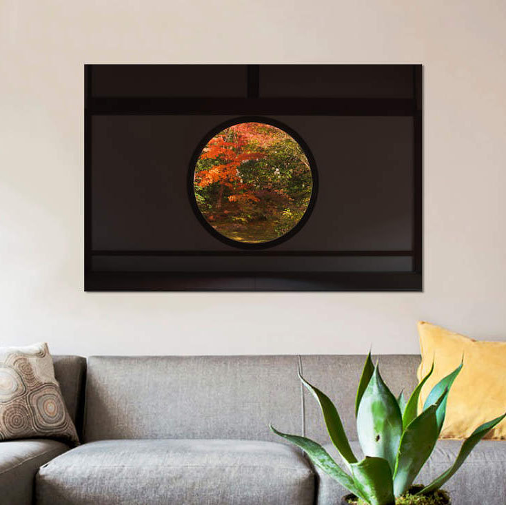 «Autumn in Japon I», impression sur toile, H 12 po x l 18 po x P 1,5 po, Toile tendue, Pas de tapis