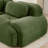 L-Shaped Corduroy Cloud Sectional Sofa With Ottoman-381968705