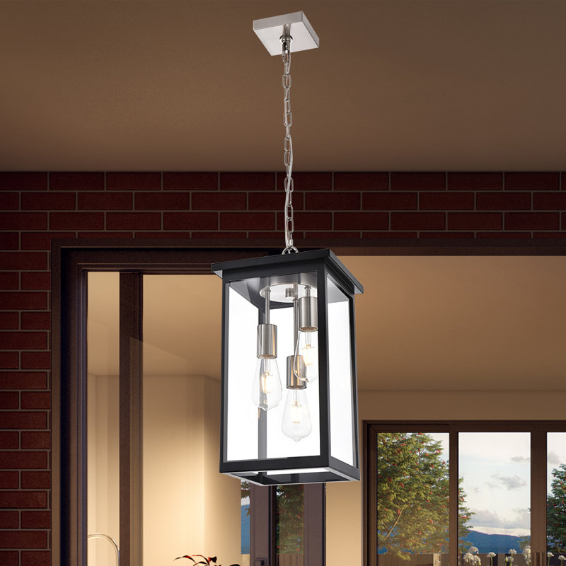 Luminaire suspendu carré / rectangulaire à 3 lumières Zetha