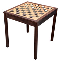 Football Chess Set – Handpainted Pieces & Walnut Root Board 19 in