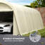 Tente de garage spacieuse, abri d'auto robuste-126609618