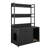 Wooden  Cat Cabinet With 2 Doors,Shelf Storage and Scratch Pad-2122820171