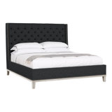 Michael Weiss California King Tufted Upholstered Panel Bed