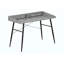 Bureau d'ordinateur, bureau personnel, ordinateur portable, tablettes de rangement, travail, métal stratifié aspect pierre, contemporain, moderne